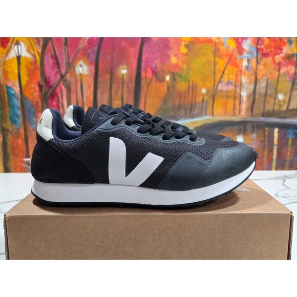 Veja SDU TPU B-Mesh Black White Size 9 Women's 7 Men's Runner Raffia Casual - Picture 3 of 9